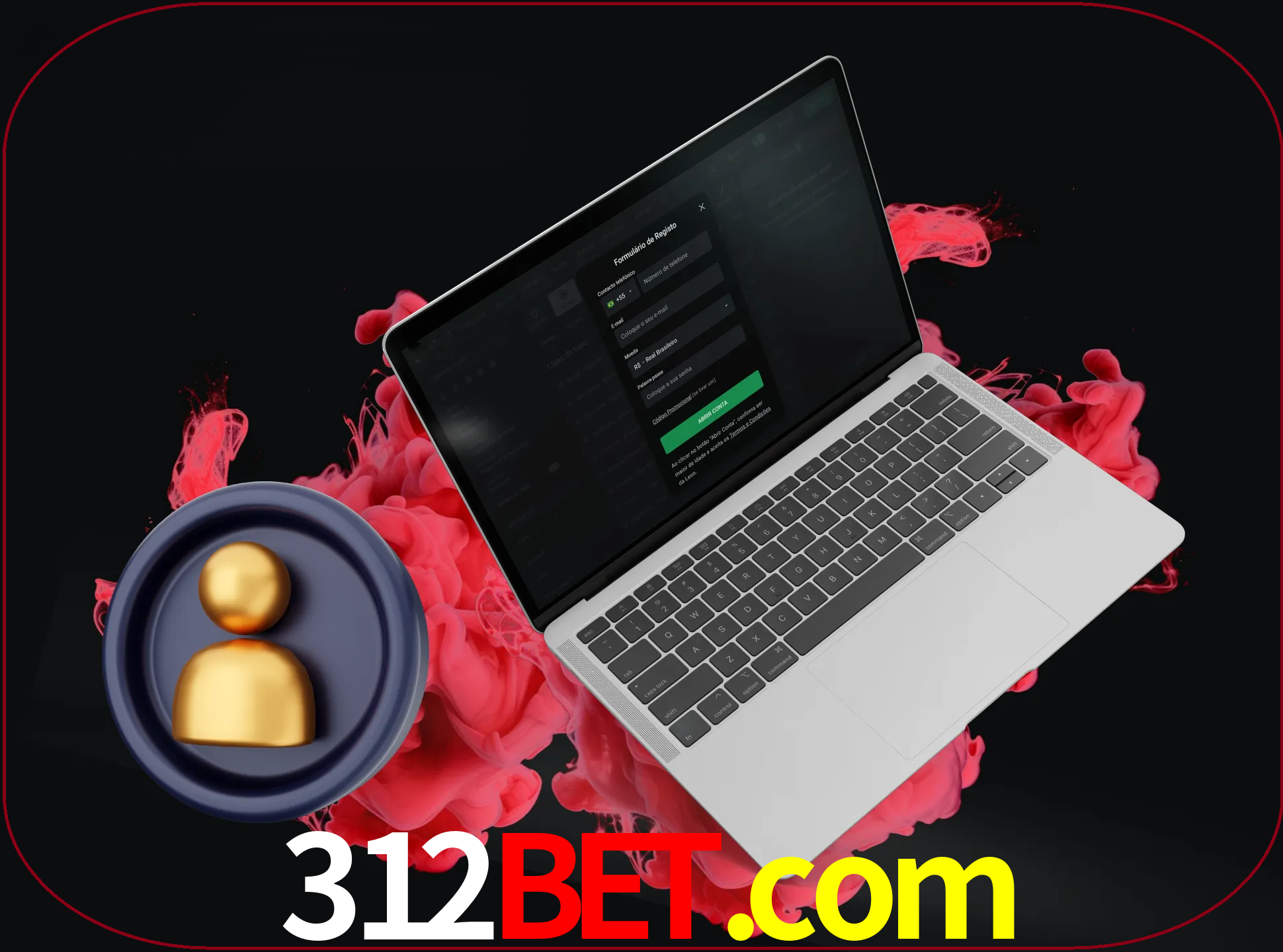 No cabeçalho do site 312bet, clique no botão que o levará a um formulário especial onde terá de introduzir as suas informações actuais.