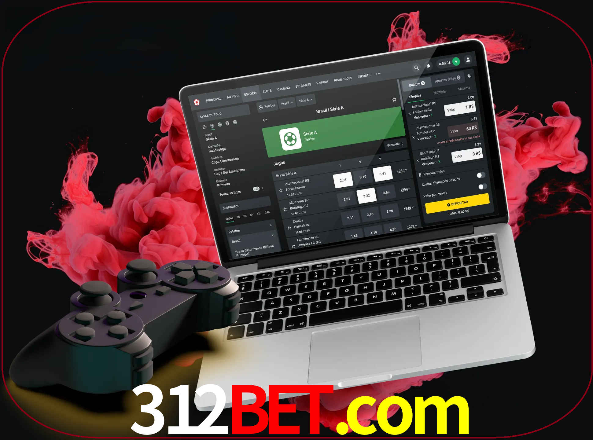 Visite a secção especial de jogos de vídeo em 312bet para descobrir em que jogos pode apostar e ganhar muito dinheiro.